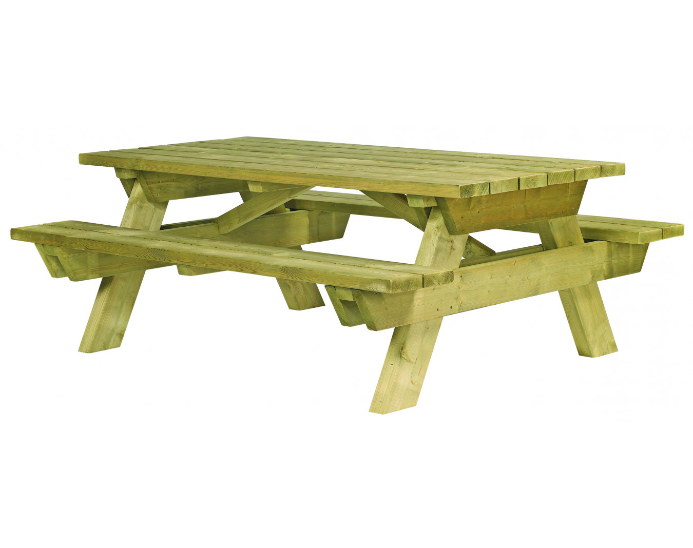 mesa picnic de madera